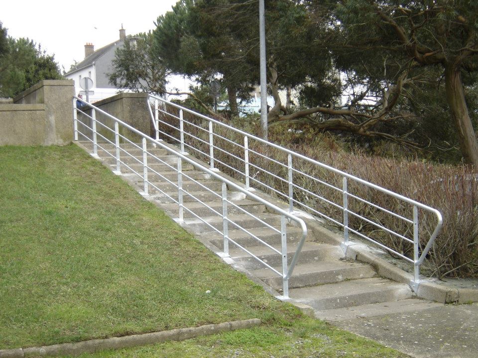 rampe d'escalier métallique pour mairie