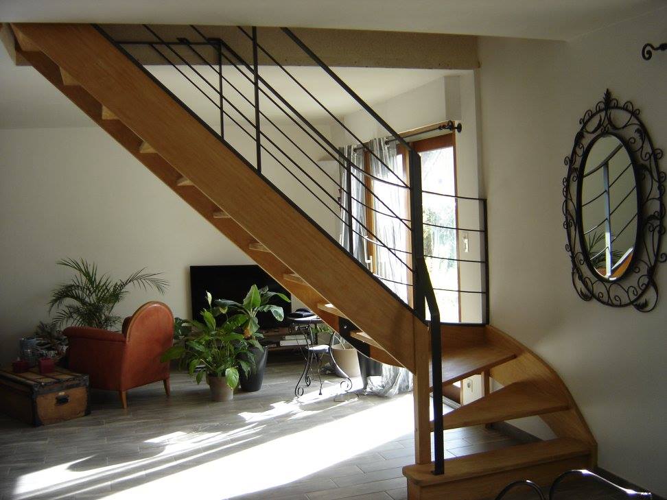 rampe en fer forgé pour escalier à saint nazaire